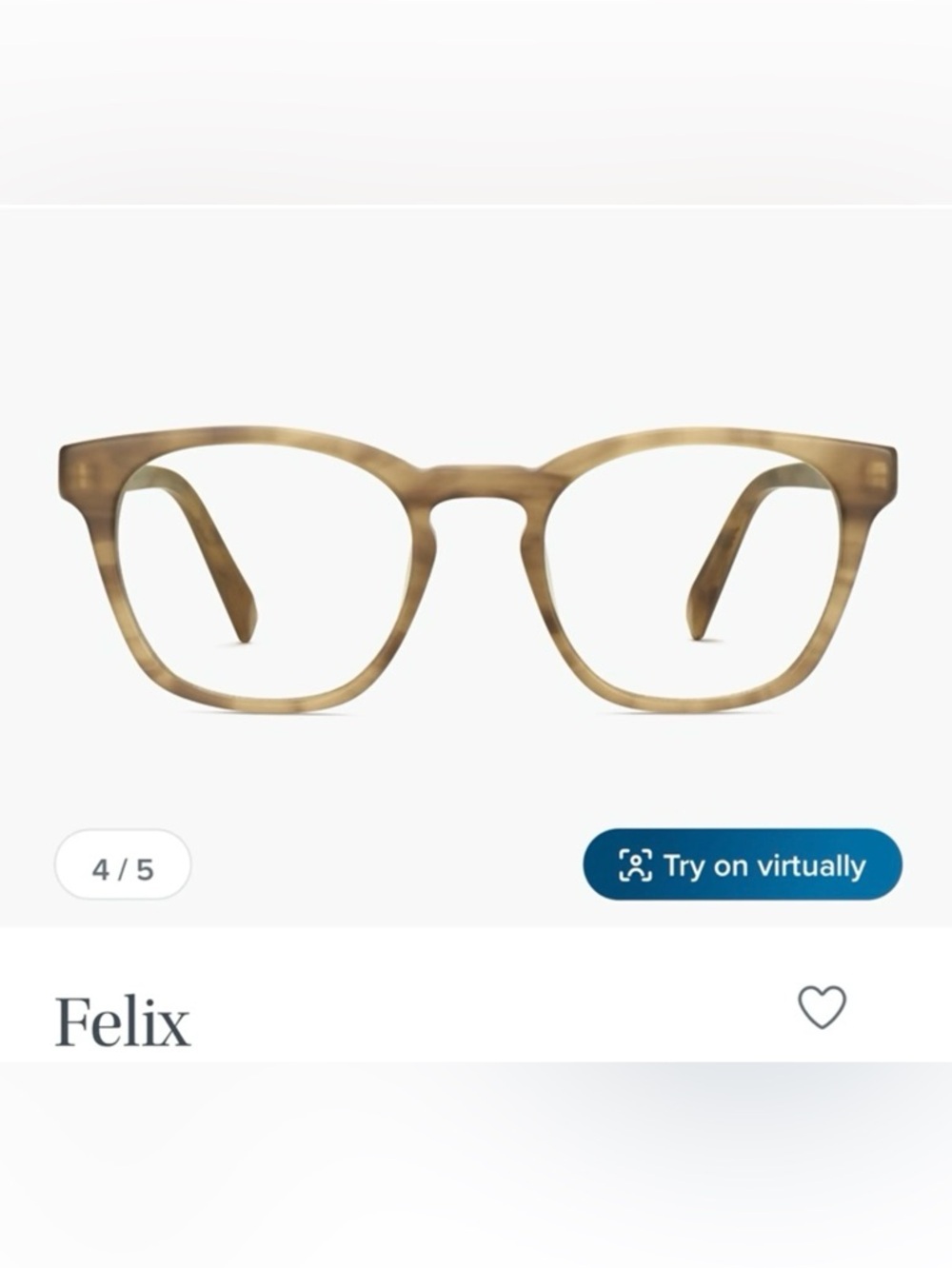 Warby Parker Felix Readers in Sandalwood Matte